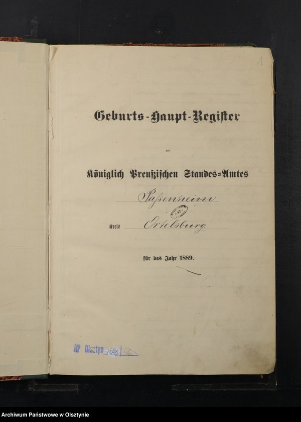 image.from.unit.number "Geburts-Haupt-Register Nr 1 - 260"