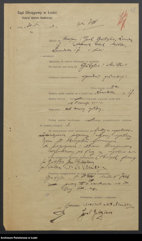 Obraz 20 z jednostki "Joel Gulglas, Mosyek Chil Miller- handel towarami galanteryjnymi"