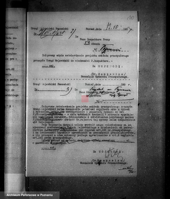 image.from.unit.number "Zatwierdzenie zakładu przemysłowego /urządzenia kotłowni/ Firmy Artur Gaede /fabryka wódek i likierów/ w Poznaniu"