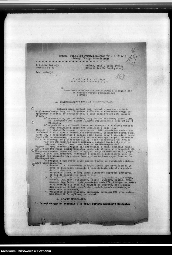 Obraz 20 z jednostki "Rozkazy, okólniki, komunikaty Federacji Polskich Związków Obrońców Ojczyzny Zarządu Grodzkiego oraz sprawozdanie z działalności gospody i świetlic-ewidencja kół kombatanckich należących do Federacji Zarządu Grodzkiego"