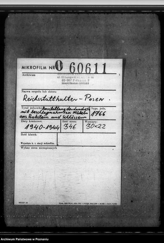 Obraz 2 z jednostki "Ausstattung der Landräte mit beschlagnahmten Möbeln aus Probstein und Schlössern"