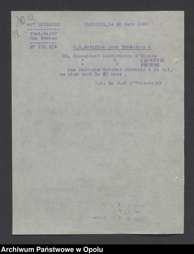 image.from.unit.number "/Korespondencja w sprawie kontroli, rewizji i dochodzeń wobec różnych osób-nielegalny pobyt, kolportaż prasy/ III 1921"