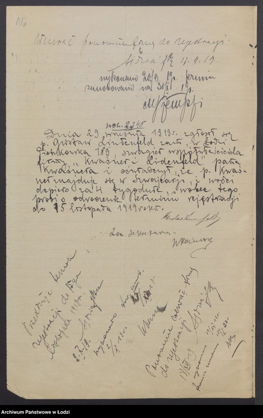 Obraz 18 z jednostki "Kwaśner i Lindenfeld - prowadzenie przędzalni zarobkowej"