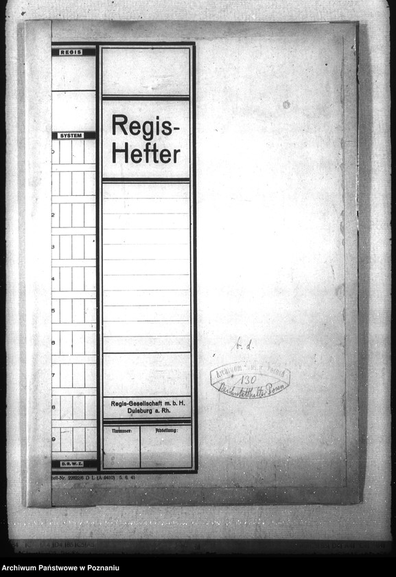 Obraz 4 z jednostki "Organisation und Führung der Registraturen bei der Behörde des Reichsstatthalters im Reichsgau Wartheland"