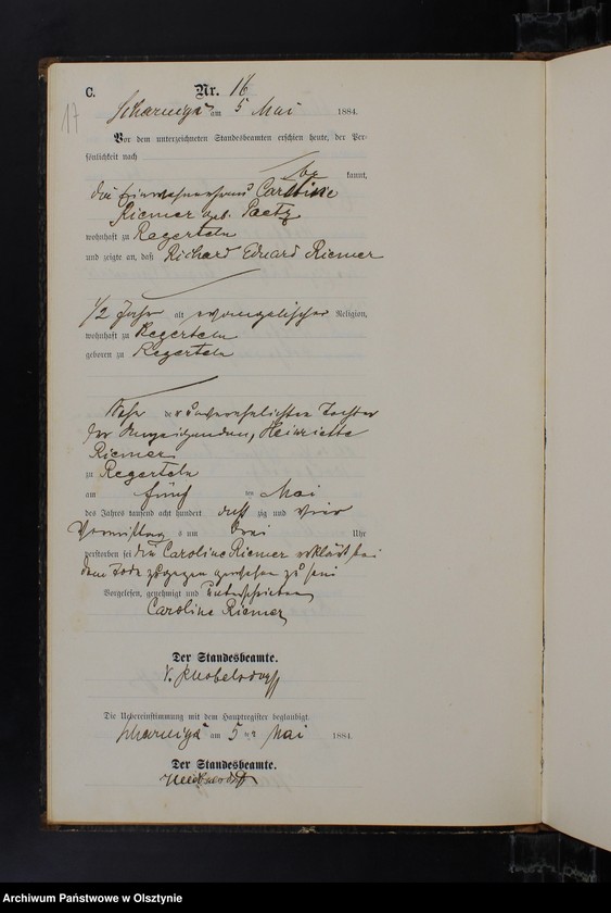 image.from.unit.number "Sterbe-Neben-Register Nr 1 - 61"