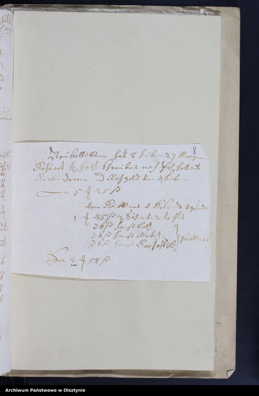 image.from.unit.number "Kirchen Rechnung des Kirchspiels Herzogswalde"