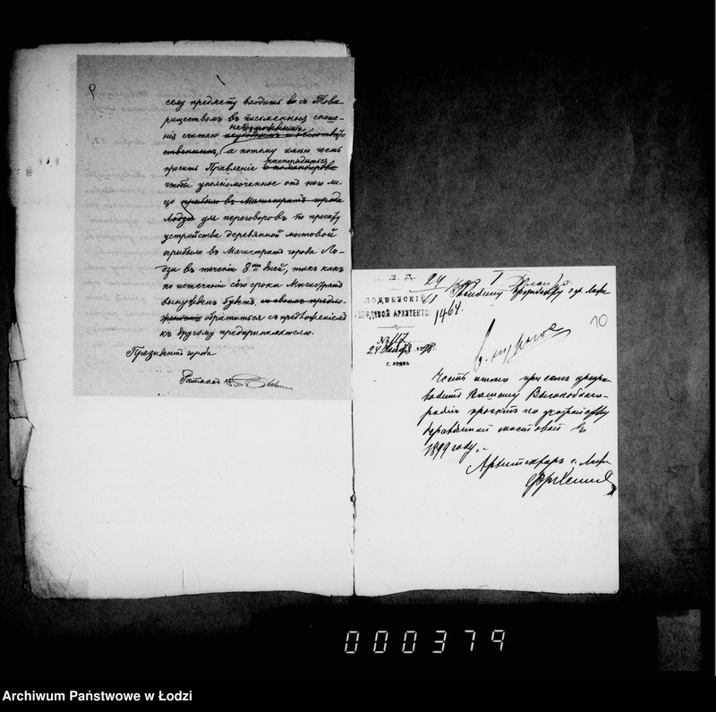 Obraz 10 z jednostki "Ob ustrojstve derevjannoj mostovoj na 10 učastkach ulic v gor. Lodzi"