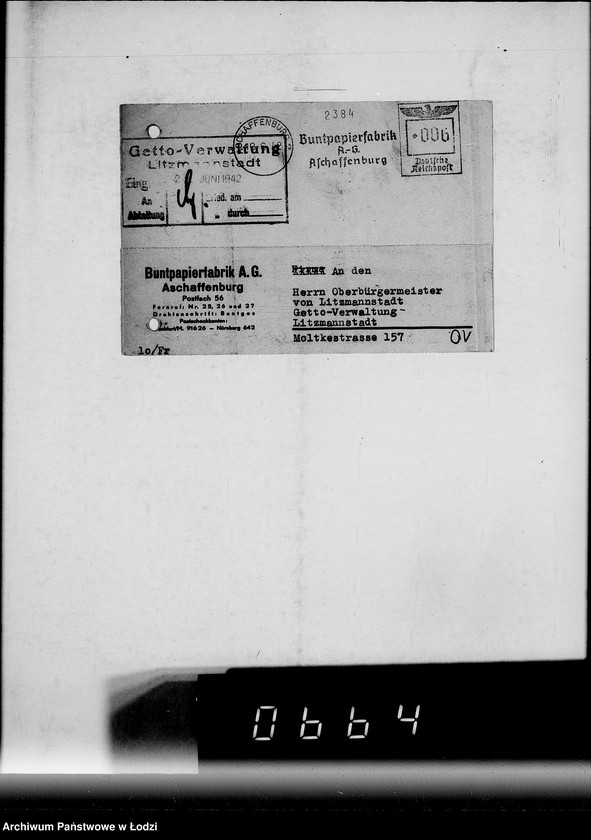 Obraz 14 z jednostki "Buntpapier.[Zapotrzebowania dla Getta]"