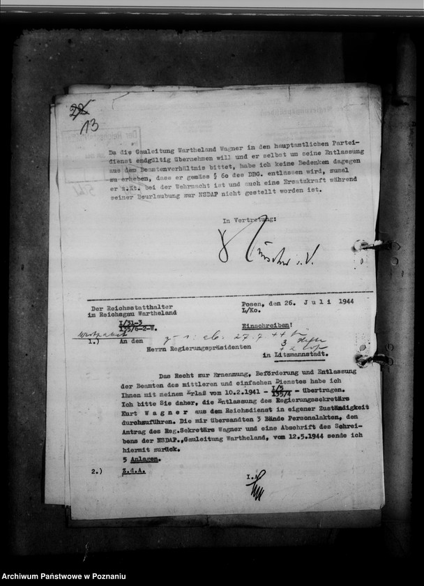 Obraz 17 z jednostki "Abordnung von Beamten"