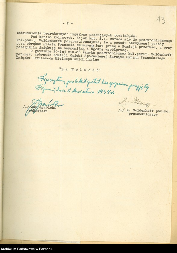 Obraz 16 z jednostki "Związek Weteranów Powstań Narodowych - obchód 17 rocznicy powstania."