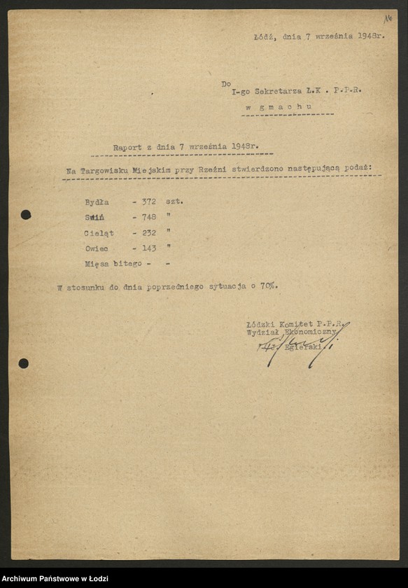 Obraz 18 z jednostki "Dzienne raporty podaży mięsa"