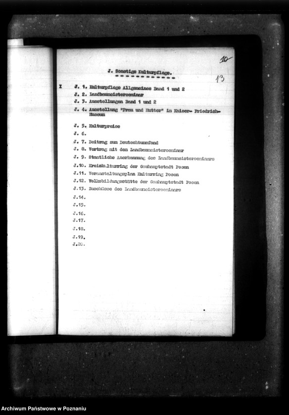 Obraz 17 z jednostki "Aktenverzeichnis - Abteilung IV, Kultur."