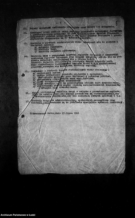 Obraz 8 z jednostki "[Instrukcje kontrolne, regulaminy Najwyższej Izby Kontroli, protokoły posiedzeń, spisy pracowników, listy obecności]"