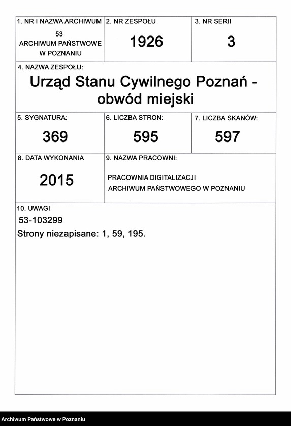 Obraz 1 z jednostki "Księga małżeństw t. II"