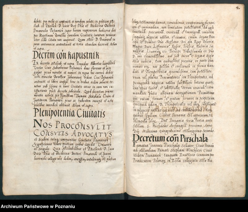 Obraz 7 z jednostki "Acta sequentia coram spectabili consulatu civitatis Posnaniensis."