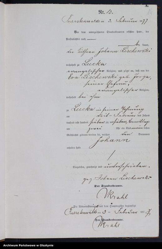 image.from.team "Urząd Stanu Cywilnego w Księżym Lasku pow. szczycieński"