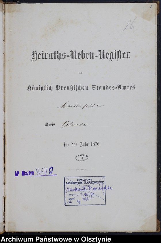 image.from.unit.number "Heiraths-Neben-Register Nr 1 - 20"