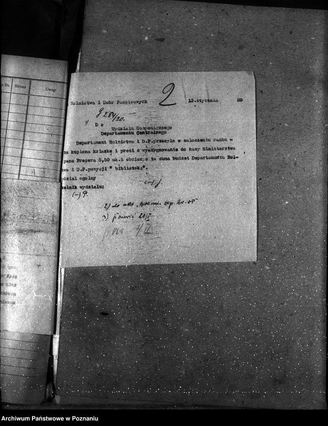 Obraz 6 z jednostki "Sprawy gospodarcze-ogólne biblioteka departamentu"