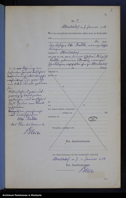 image.from.unit.number "Sterbe-Neben-Register Nr 1 - 27 [ Księga zgonów - wtóropis ]"