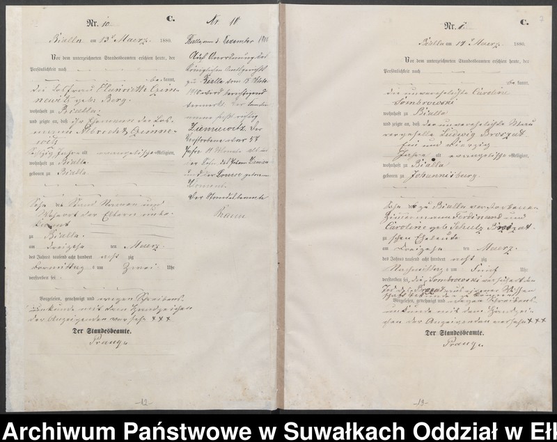 image.from.unit.number "Sterbe-Haupt-Register des Königlich Preussischen Standes-Amtes Bialla Kreis Johannisburg"