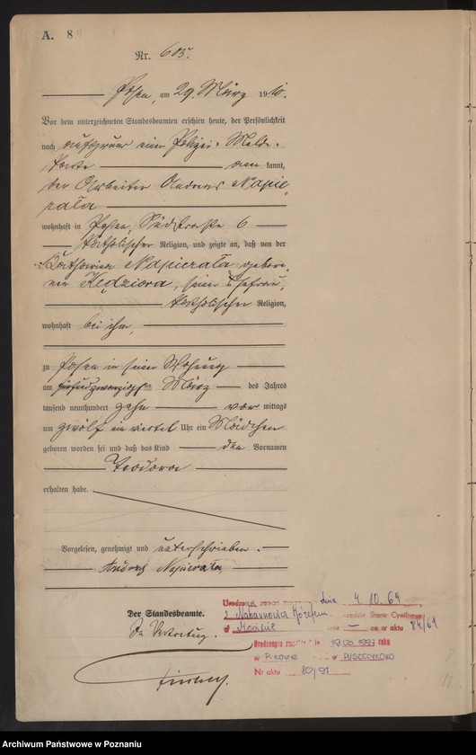 Obraz 9 z jednostki "[Rejestr główny urodzeń]"