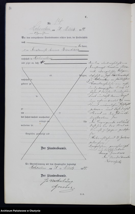 image.from.unit.number "Sterbe-Neben-Register Nr 1 - 46"