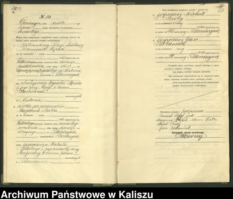 Obraz 13 z jednostki "[Księga małżeństw]"