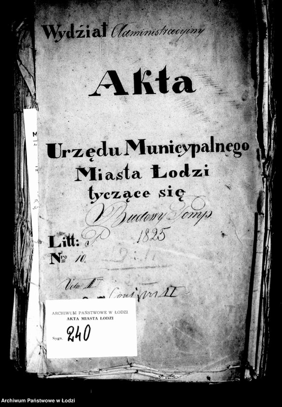 Obraz 4 z jednostki "Akta tyczące się budowy pomp"