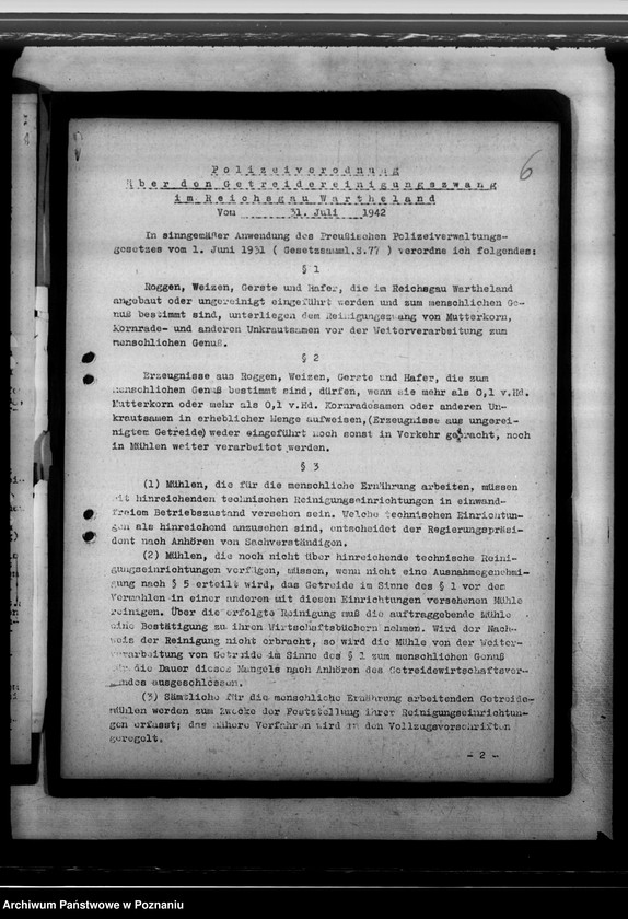 Obraz 10 z jednostki "Krankenmeldungen von polnischen Apotheken. Getreidereinigungszwang"