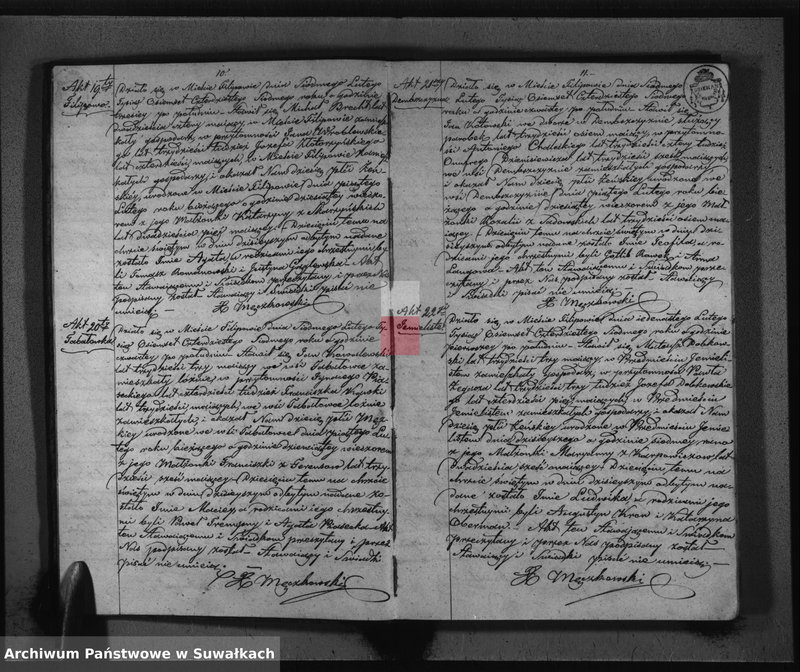image.from.unit.number "Duplikat do zapisywania Aktów Urodzonych Zaślubionych i Zmarłych w Parafii Filipowskiey na rok 1847-my"