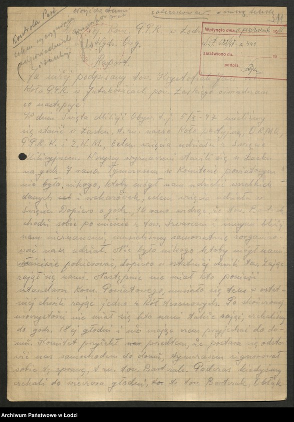 Obraz 15 z jednostki "Akta dotyczące spraw członków partii A, B, C, D, G, I, K"