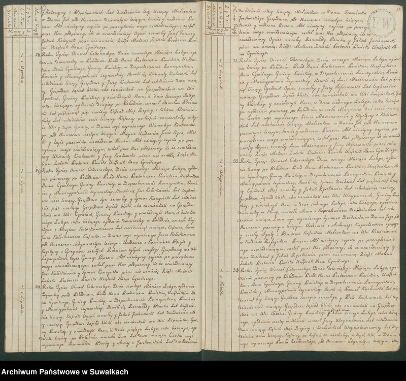 image.from.unit.number "Akta zeszłych gminy puńskiey od pierwszego stycznia do dnia ostatniego grudnia 1814 roku."