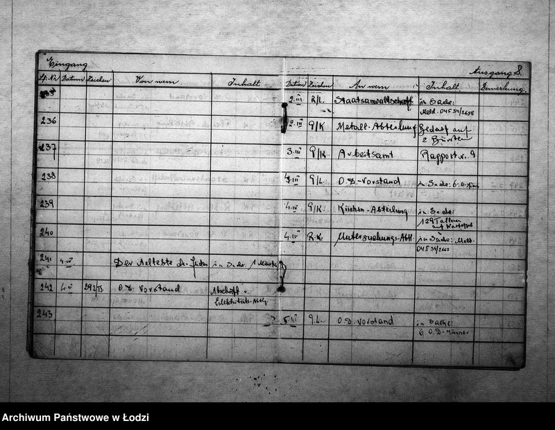 Obraz 12 z jednostki "[Dziennik korespondencji przychodzącej i wychodzącej IV rewiru]"