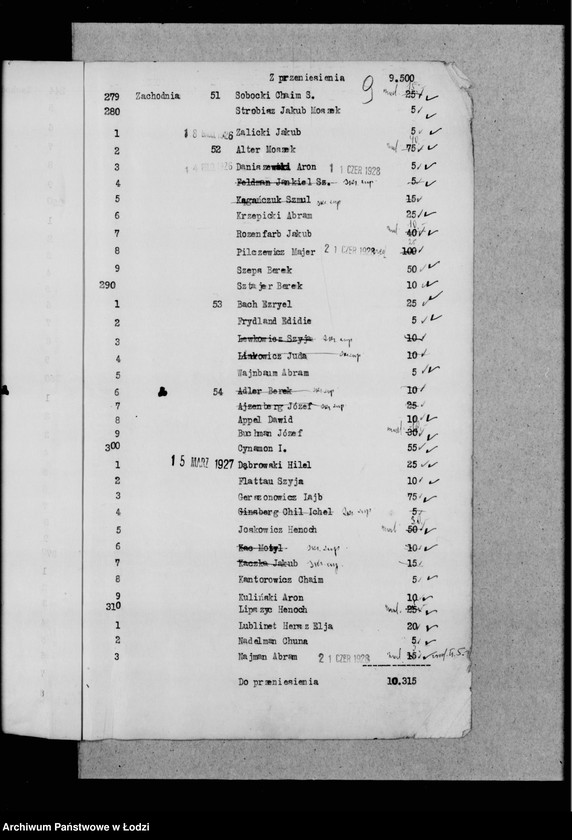 Obraz 13 z jednostki "Rejestr poborczy"