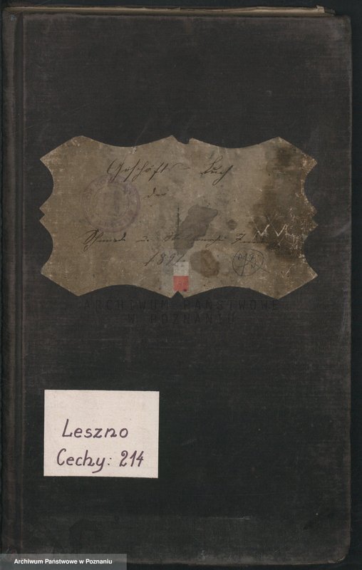 image.from.unit.number "Geschäftsbuch der Schmiede und Stellmacher Innung. [Protokolarz cechu - wpisy uczniów, zebrania kwartalne, itd.]"