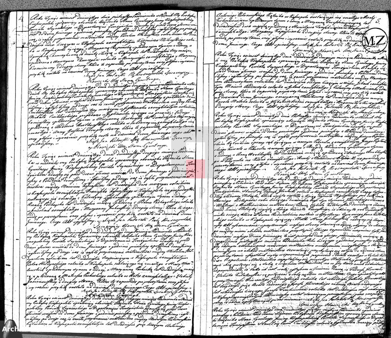 Obraz 6 z jednostki "Akta Cywilne Małżeństwa Gminy Krasnopolskiey od R.1809 1-go Maia do 1810 1-go Maia."