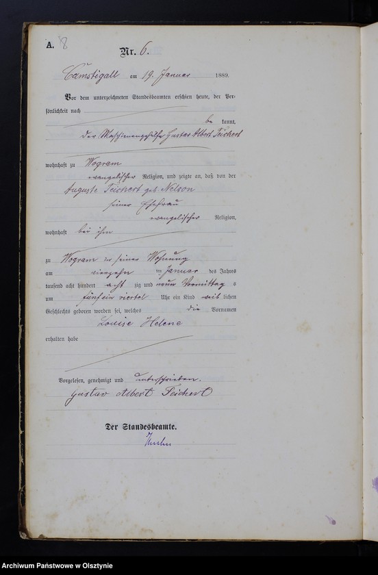 image.from.unit.number "Geburts-Haupt-Register Nr 1 - 199"