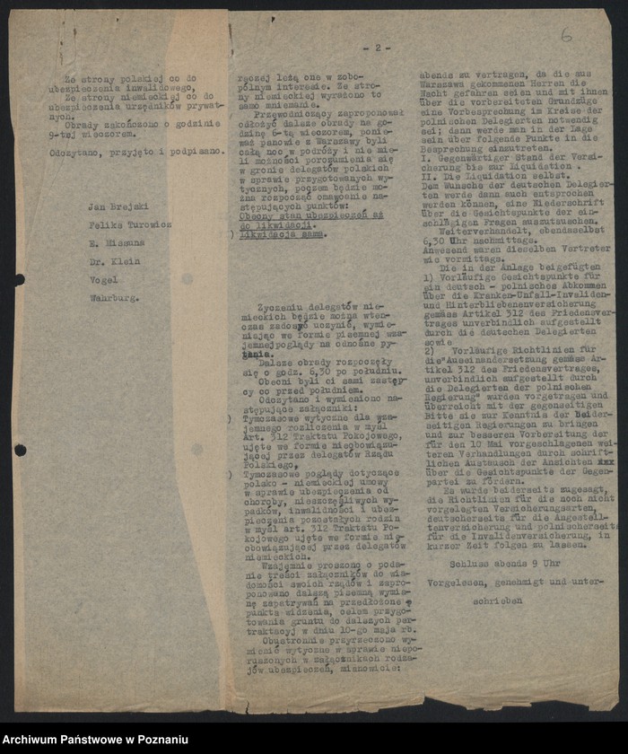 Obraz 8 z jednostki "[Rokowania polsko-niemieckie w sprawach ubezpieczeń społecznych]"