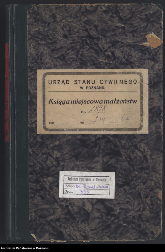 Obraz 2 z jednostki "Księga małżeństw t. II"
