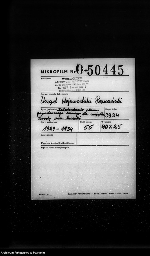 Obraz 2 z jednostki "Zatwierdzenie planu gospodarstwa leśnego dla majątku Brody powiatu tureckiego"