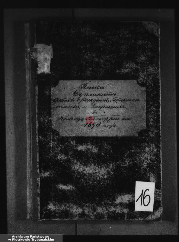 Obraz 3 z jednostki "[Księga duplikat aktów urodzonych, zaślubionych i zmarłych]"