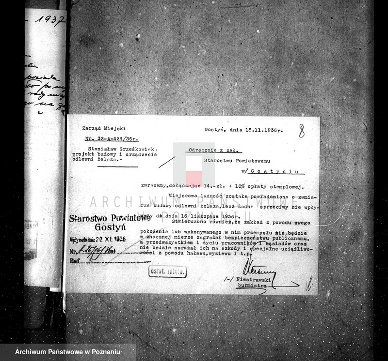 Obraz 12 z jednostki "Młyn parowy O. Klimpela w Gostyniu nr woj. 6006"