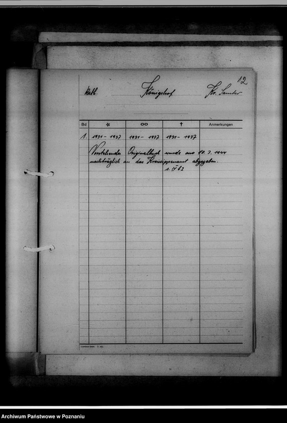 Obraz 16 z jednostki "Bücherverzeichnis, Kreissippenamt Samter [Szamotuły]"