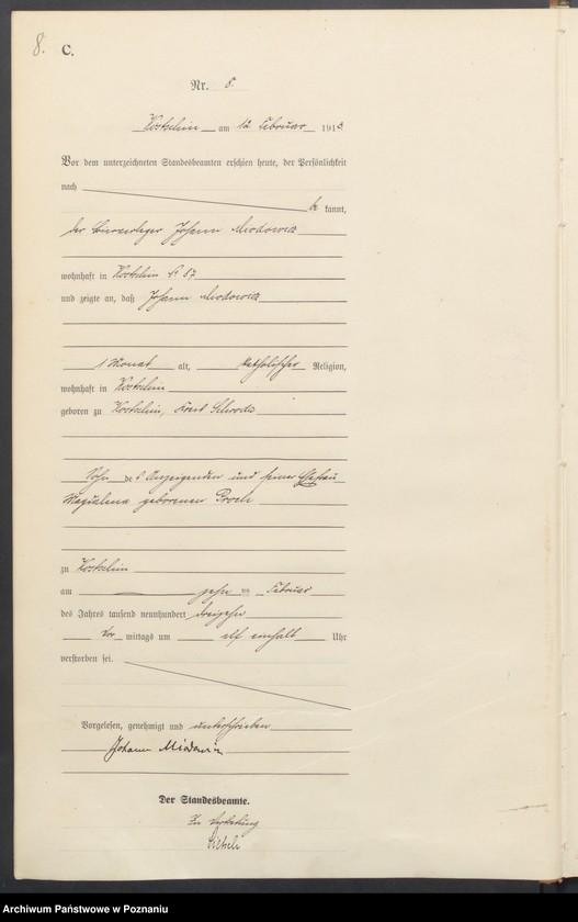 Obraz 10 z jednostki "Sterbe-Haupt-Register"