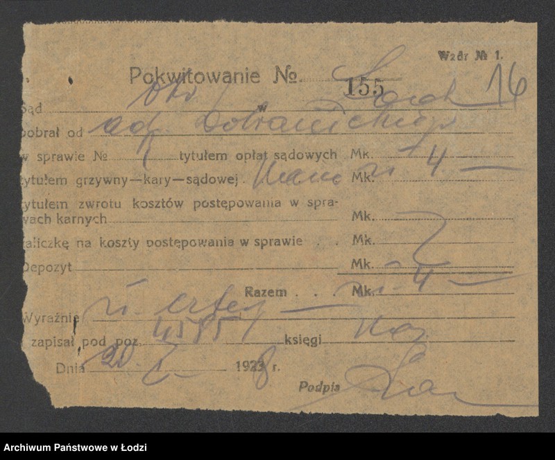 Obraz 18 z jednostki "Abram Moszek Bornsztajn – sprzedaż ubrań"