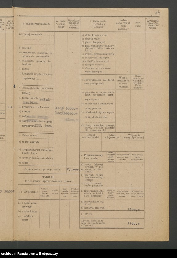 image.from.unit.number "Kwestionariusz dotyczący rejestracji szkód wojennych, nr 121-180"