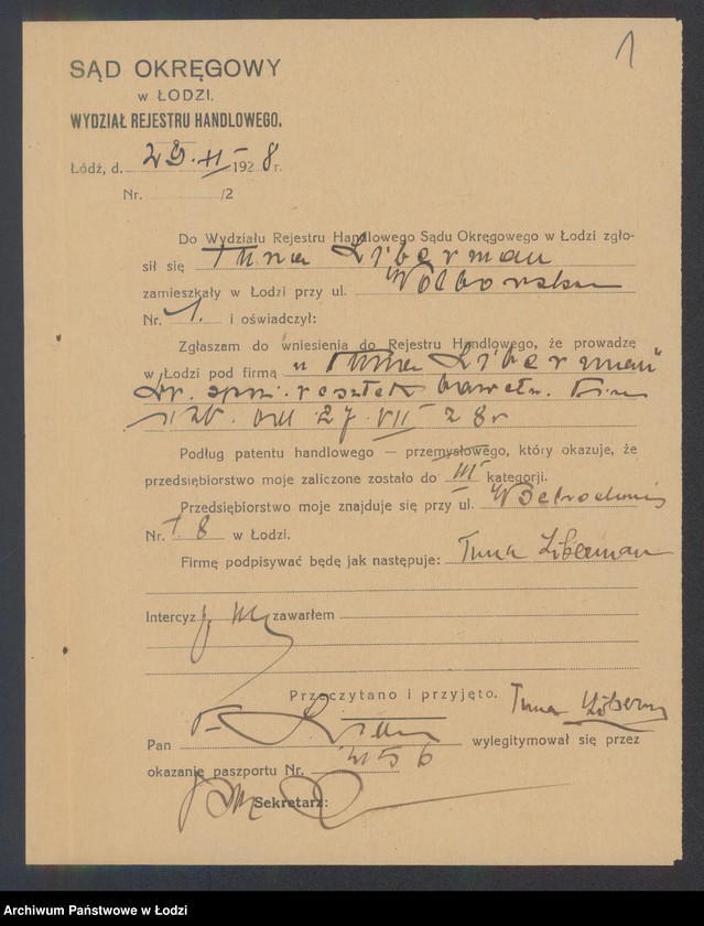 Obraz 3 z jednostki "Tuna Liberman – sprzedaż resztek bawełnianych"