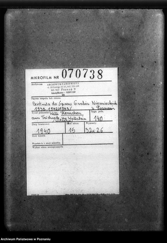 Obraz 2 z jednostki "Willi Kernchen aus Teichrode, Kreis Wollstein (Wolsztyn)"