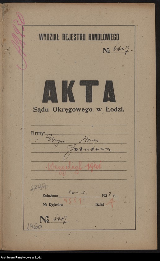 Obraz 2 z jednostki "Uryn Hersz Jakubowicz- sprzedaż odpadków"