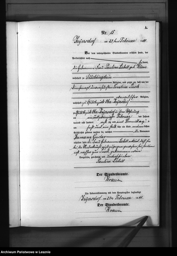 Obraz 17 z jednostki "[Księga urodzeń]"